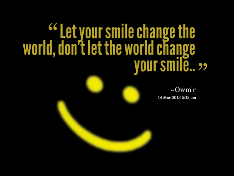Sorridi e cambia il mondo